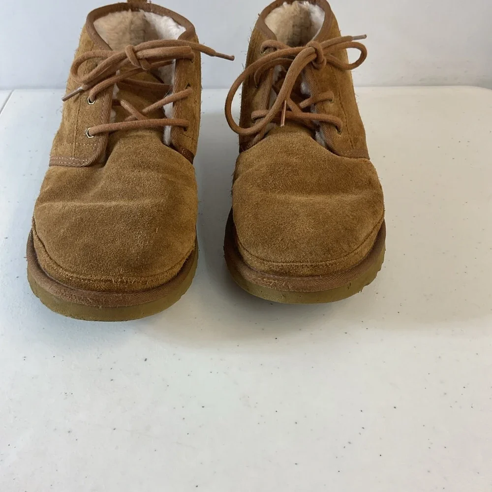 UGG Neumel Suede Men's Boots Sherpa Lined Chestnut Sz 12 US EU 45 Casual